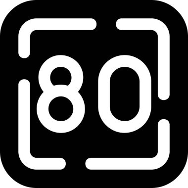 9076 simgesi, basit vektör illüstrasyonu