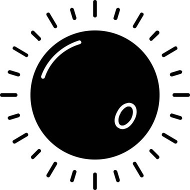 Bowling topu kutsal kişilerin resmi, vektör çizim