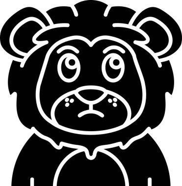 panda. Web simgesi basit illüstrasyon