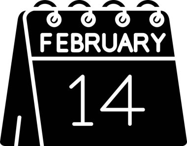 14 Şubat tarihli simge kabartma biçiminde