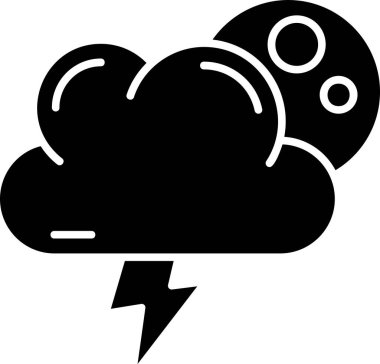 Bulut. Web simgesi basit illüstrasyon