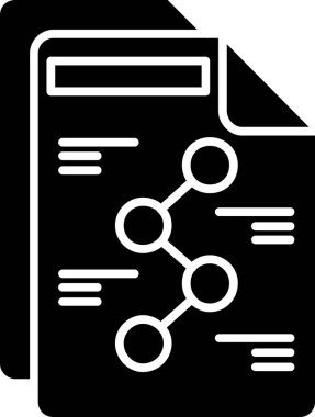 Veri analiz simgesi, vektör illüstrasyonu