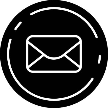 Zarf simgesinin vektör illüstrasyonu