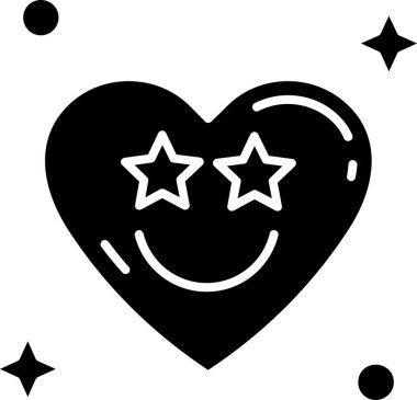 Mutlu kalp. Basit tasarım