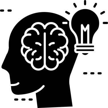 beyin yaratıcı yaratıcılık simgesi