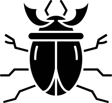 böcek böceği simgesi basit illüstrasyon