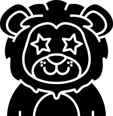 Hayvan yüzlü panda simgesi