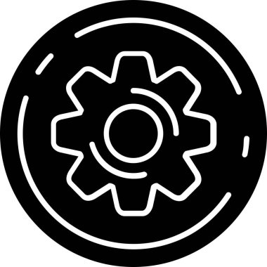 Dişliler. Web simgesi basit tasarım