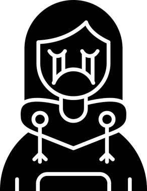 Kadın simgesi, vektör illüstrasyonu