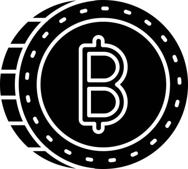 bitcoin. Web simgesi basit illüstrasyon