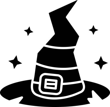 Cadı şapkası. Basit resimleme