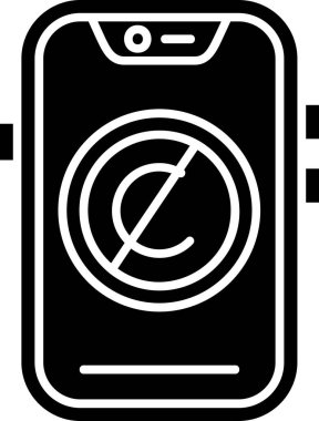 Cep telefonu simgesi, vektör illüstrasyonu