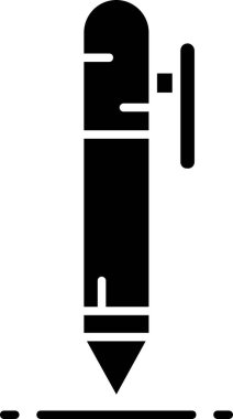 Kalem. Web simgesi basit illüstrasyon