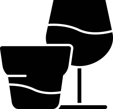 şarap kabı vektör simgesi