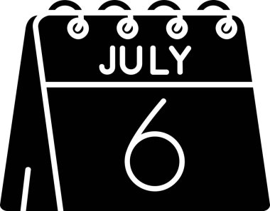 Ağustos Glyph vektörü Simge Tasarımı