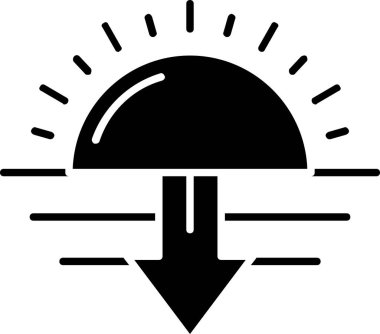 Pusula simgesi, vektör illüstrasyonu beyaz arkaplanda izole edildi