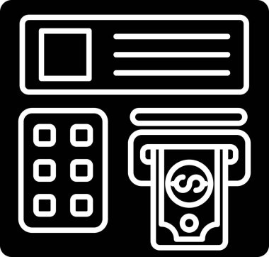 glyph biçiminde atm simgesi izole edildi