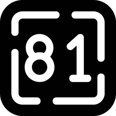 Moda biçimi arka planında 8 numaralı simge