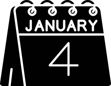 Şubat Glyph vektörü Simge Tasarımı