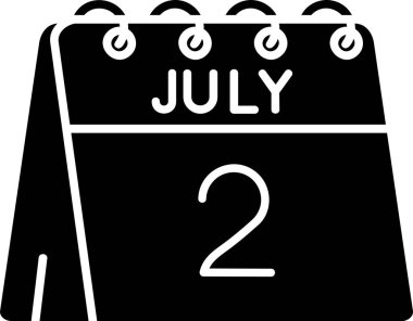 Ağustos Glyph vektörü Simge Tasarımı