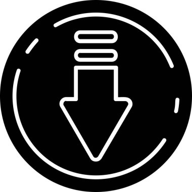 Ok. Web simgesi basit illüstrasyon