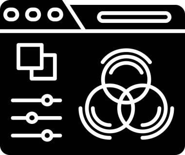 Donanım. Web simgesi basit illüstrasyon
