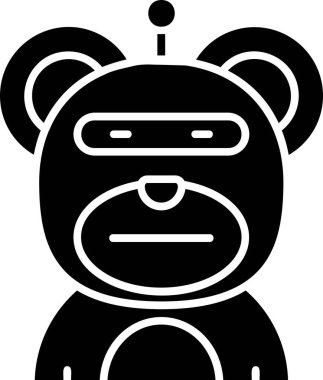 Ayı simgesi, vektör illüstrasyonu