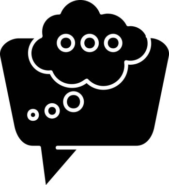 sohbet balonu simgesi vektörü