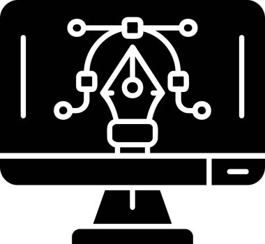 video. Web simgesi basit illüstrasyon