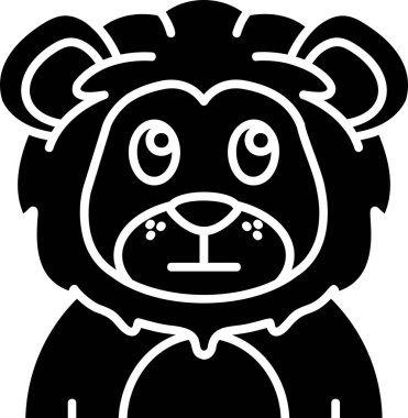 Hayvan yüzlü panda simgesi