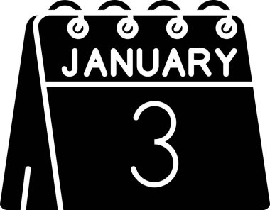 Aralık Glyph vektör simgesi tasarımı