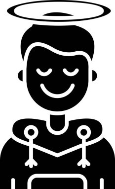 avatar erkek simgesi katı biçimde