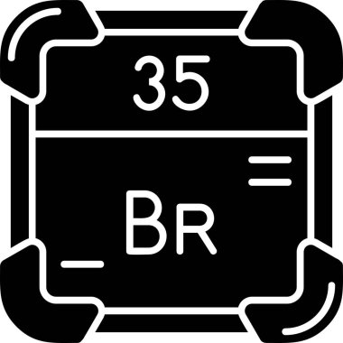 Kimyasal simge vektör çizimi