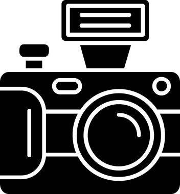 kamera simgesi vektör illüstrasyonu