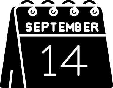 Takvim simgesinin vektör illüstrasyonu