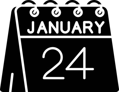 Şubat 25 düz tasarım takvim simgesi.