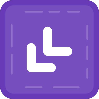 yön sol ok simgesi, basit vektör illüstrasyon tasarımı