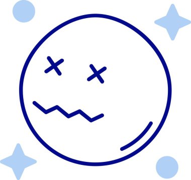 vektör ay simgesi illüstrasyonu