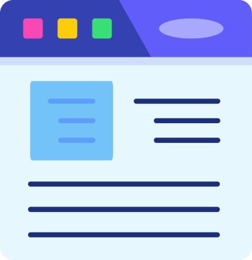 Belge. Web simgesi basit illüstrasyon