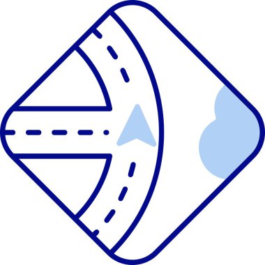 harita simgesi vektör illüstrasyonu