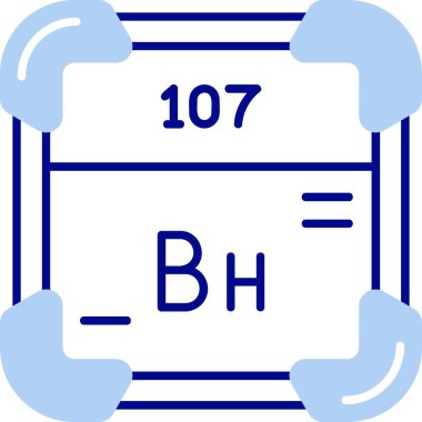 Periyodik tablonun kimyasal simgesi.