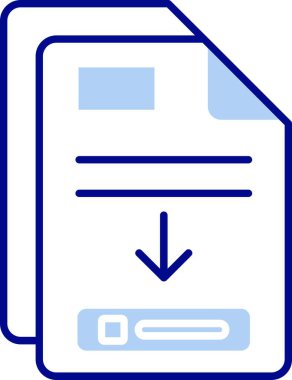 dosya biçimi simgesi, vektör illüstrasyonu