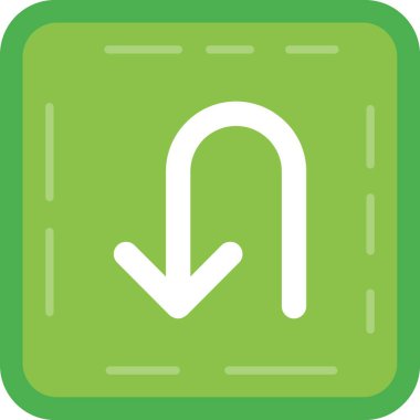 ok yönü sağ simge ile doldurulmuş dış hat biçimi