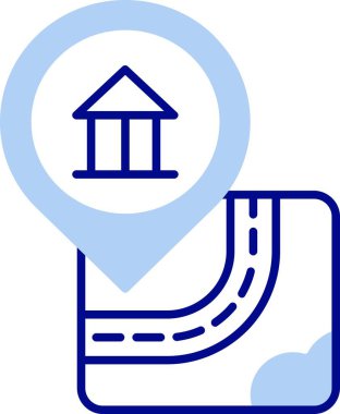 konum. Web simgesi vektör illüstrasyonu