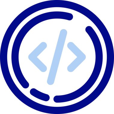 Dijital ve düz tasarımın vektör simgesi