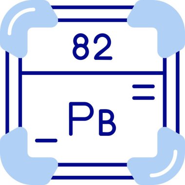 periyodik tablo simgesi, vektör illüstrasyonu