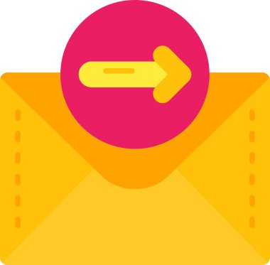 e-posta simgesi düz biçimli