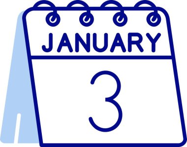 Ocak sayısı olan takvim