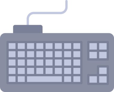 Klavye. Web simgesi basit illüstrasyon