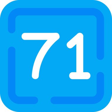 7 numaralı simge vektör tasarım sembolü beyaz arkaplanda izole edildi